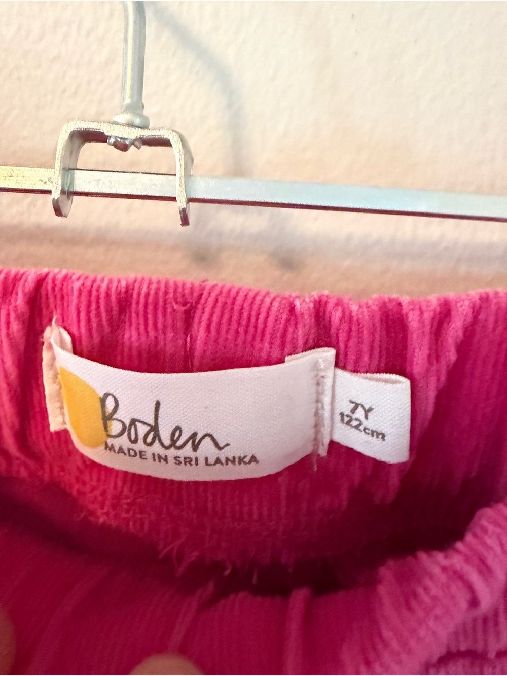 Mini Boden Pink Star & Rainbow Corduroy Pants - Picture 3 of 3